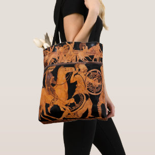 Oudgrieks Rood-figuur Klassieke Vaas Art Tas