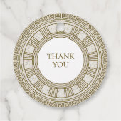 Oudgrieks verjaardagsfeestje bedankjes labels (Achterkant)