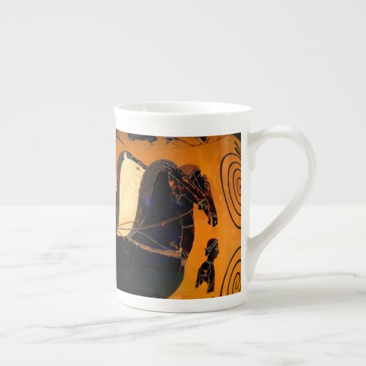 Oudgrieks Zwart-figuur Art Bone China Mok (Rechts)