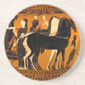 Oudgrieks zwart-figuur kunst zandsteen Onderzetter (Voorkant)