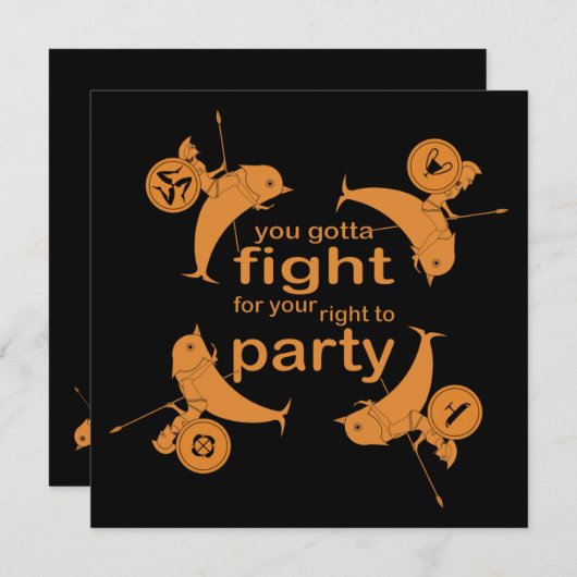 Oudgriekse partij (symposium) kaart (Voorkant / Achterkant)