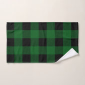 Oudgroene Buffalo Plaid Bad Handdoek (Handdoek)