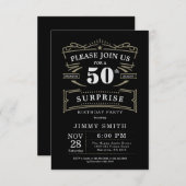 Oudheid Elke Leeftijd Rustieke Thema Kaart (Voorkant / Achterkant)