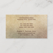 Oudheid Parchment Damask Visitekaartje (Achterkant)