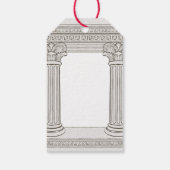 Oudheidkundig themafeest cadeaulabel (Achterkant)