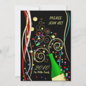 Oudjaarfeest Uitnodigingen - Champagne Brunch (Achterkant)