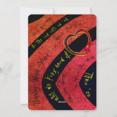 OUDJAARSAVOND UITNODIGING & kerstkaart voor flat/a (Achterkant)