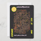 OUDJAARSAVOND UITNODIGING & kerstkaart voor het ap (Voorkant)