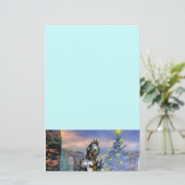 OUDJAARSAVOND VAN EEN CYBORG BRIEFPAPIER (Staand voorkant)