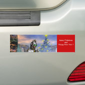 OUDJAARSAVOND VAN EEN CYBORG BUMPERSTICKER (Op auto)