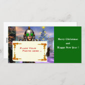 OUDJAARSAVOND VAN EEN CYBORG FEESTDAGENKAART (Voorkant / Achterkant)