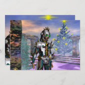 OUDJAARSAVOND VAN EEN CYBORG FEESTDAGENKAART (Voorkant / Achterkant)