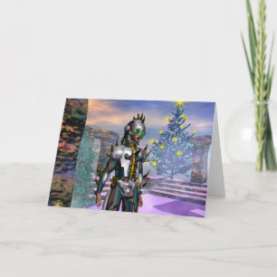 OUDJAARSAVOND VAN EEN CYBORG GEVALLEN... FEESTDAGEN KAART