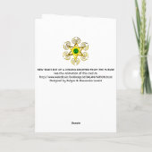 OUDJAARSAVOND VAN EEN CYBORG GEVALLEN... FEESTDAGEN KAART (Achterkant)