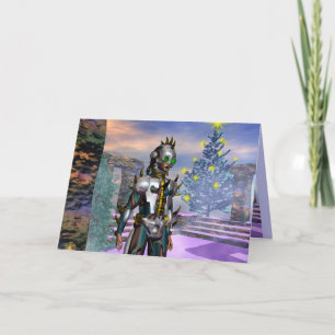 OUDJAARSAVOND VAN EEN CYBORG GEVALLEN... FEESTDAGEN KAART