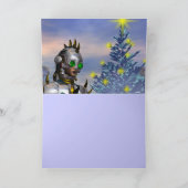 OUDJAARSAVOND VAN EEN CYBORG GEVALLEN... FEESTDAGEN KAART (Binnen)