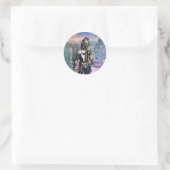 OUDJAARSAVOND VAN EEN CYBORG RONDE STICKER (Tas)