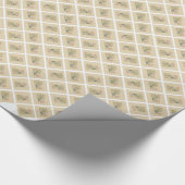 Oudjaarsbabys Vintage Klok Cadeaupapier (Hoek)