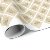 Oudjaarsbabys Vintage Klok Cadeaupapier (Rol Hoek)