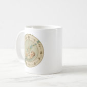 Oudjaarsbabys Vintage Klok Koffiemok (Voorkant links)