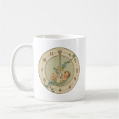 Oudjaarsbabys Vintage Klok Koffiemok (Links)