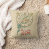 Oudjaarsbabys Vintage Klok Kussen (Deken)