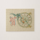 Oudjaarsbabys Vintage Klok Legpuzzel (Horizontaal)