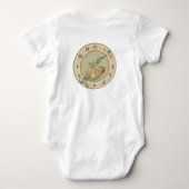 Oudjaarsbabys Vintage Klok Romper (Achterkant)