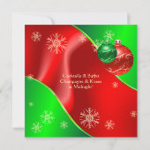 Oudjaarsfeest 2020 in rood en groen kaart (Achterkant)