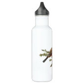 Oudjaarsvogels Antieke Kerstkaart Waterfles (Links)
