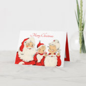 Oudjarige kerstman Mrs Claus voegt gevoel toe Kaart (Voorkant)