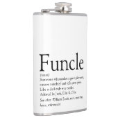 Oudoom Oom Grappige Moderne Definitie Spreuk Heupfles (Rechts)