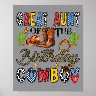 Oudoom van de Cowboy Western Verjaardag Poster