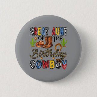 Oudoom van de Cowboy Western Verjaardag Ronde Button 5,7 Cm