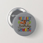 Oudoom van de Cowboy Western Verjaardag Ronde Button 5,7 Cm (Voorkant /achterkant)