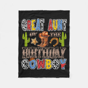 Oudoom van de verjaardag cowboy western verjaardag fleece deken