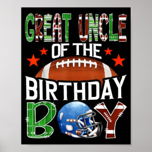 Oudoom Van De Verjaardagsman Game Day Voetbal Poster