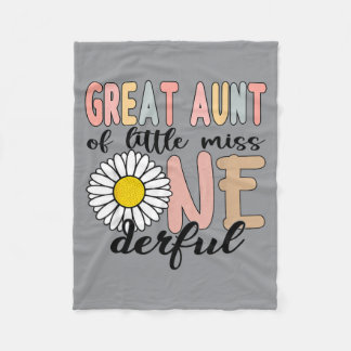 Oudoom van Little Wonderful 1e verjaardag Eerste Fleece Deken