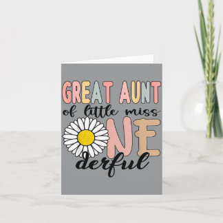 Oudoom van Little Wonderful 1e verjaardag Eerste Kaart
