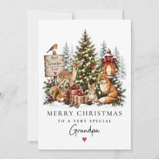 Oudovergrootvader kerstkaart | Opa Kerstmis