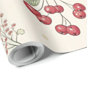 Oudroze Aquarel Kersen Inpakpapier (Rol Hoek)