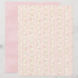 Oudroze Bloem Scrapbook Papier