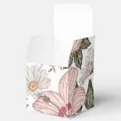 Oudroze bloempatroon met rozen bedankdoosjes (Geopend)