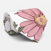 Oudroze bloempatroon met rozen stropdas (Opgerold)