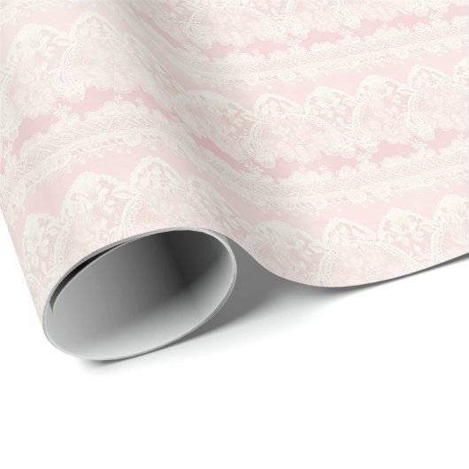 Oudroze Coquette Inpakpapier (Rol Hoek)
