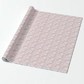 Oudroze Kanten Coquette Inpakpapier (Uitgerold)