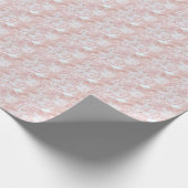 Oudroze Kanten Coquette Inpakpapier (Hoek)
