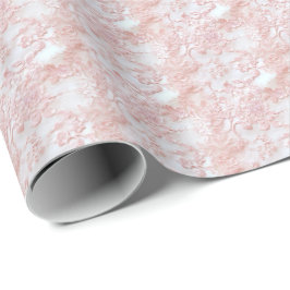 Oudroze Kanten Coquette Inpakpapier