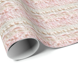Oudroze Kanten Coquette Inpakpapier
