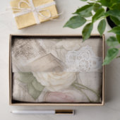 Oudroze Paris Roos Collage Decoupage Papier (Geschenk)